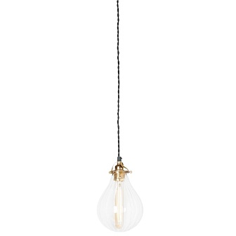 Lampa wisząca ze szklanym kloszem Droppe linie